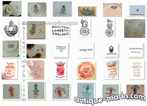 Majolica+Identification | Whether you’re looking for antique pottery marks, porcelain marks ... Pottery Marks Vintage, Pottery Makers Mark Stamp, Wedgwood Pottery Marks, Antique Pottery Marks, Illustrated Pottery, Antique Knowledge, Porcelain Marks, Jewelry Roll Travel, Sevres Porcelain