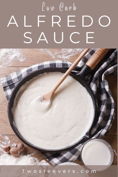 Alfredo Sauce With Cream Cheese, Sauce With Cream Cheese, Low Carb Italian, Keto Alfredo, Keto Alfredo Sauce, Basting Sauce, Keto Fast Food, Keto Sauces, Pizza Sauce Homemade