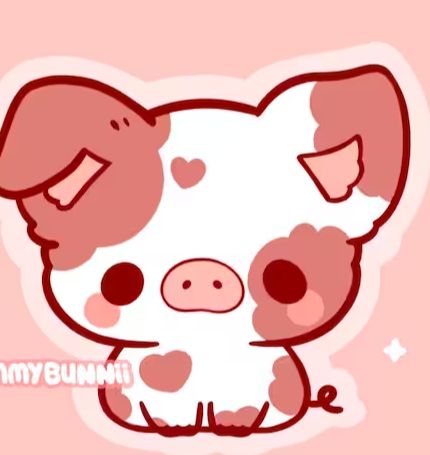 Cow Drawing, Easy Animal Drawings, Cute Easy Doodles, Iphone Wallpaper Kawaii, Cute Animal Drawings Kawaii, Cute Doodles Drawings, Easy Drawings Sketches, Cute Doodle Art