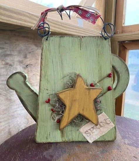 Country Wood Crafts, Handmade Wood Crafts, Spring Wood Crafts, Summertime Crafts, Wood Yard Art, Easter Wood Crafts, Primitive Wood Crafts, Scrap Wood Crafts, Barn Wood Projects