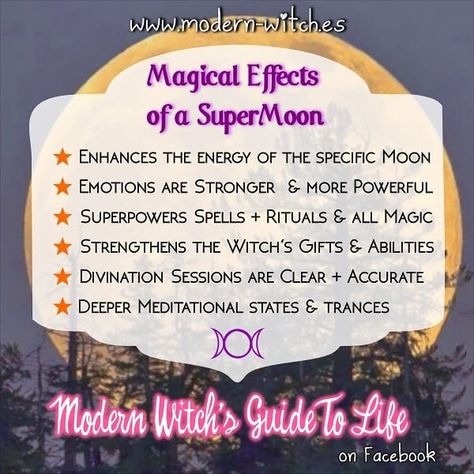 Magical things to expect during a Supermoon like tonight's ⚝ #Supermoon #SuperMoonSeason #WitchyNight #MagicalTimes #Witchcraft…