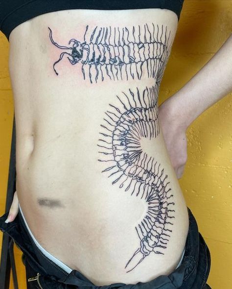 #tattoo, #tattoos, #inked, #tattooart, #tattooedwomen, #tattooedguys, #tattooinspiration, #tattooideas, #tattooworldwide, #tattoosociety, #InkLaughs, and #TattooFails​ Needle Tattoo Injection, Tattoo Inspo Sleeve, Tattoos Over Tattoos, Spider Crab Tattoo, Skin Art Tattoo, Back Peice Ideas Tattoo, Centapeid Tattoo Design, Big Hip Tattoo, Deer Horn Tattoo