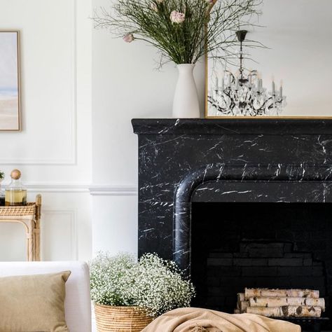 Front Foyer, Marquina Marble, Nero Marquina Marble, Marble Fireplace, Father Presents, Nero Marquina, Room Redo, Marble Fireplaces, Fireplace Design