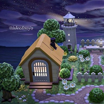 Animal Crossing Lighthouse, Animal Crossing Lighthouse Ideas, Acnh Lighthouse Ideas, Acnh Lighthouse, To The Lighthouse, Lighthouse Keeper, Acnh Inspo, Island Ideas, The Lighthouse