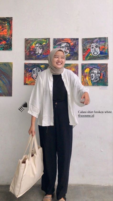 Hijab Outfit Big Size, Ootd Hijab Big Size, Bigsize Hijab Outfit, Campus Outfit Hijab, Simple Outfits Hijab, Ootd Big Size, Ootd Ngampus, Fashion Outfits Hijab, Big Size Outfit