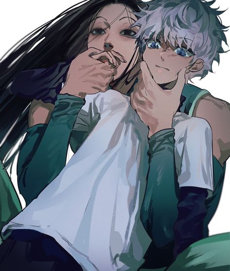 Illumi X Killua, Illumi Killua, Chrollo X Hisoka, Killua Illumi, Hxh Art, Zoldyck Family, Illumi Zoldyck, Killua And Gon, Kim Dokja