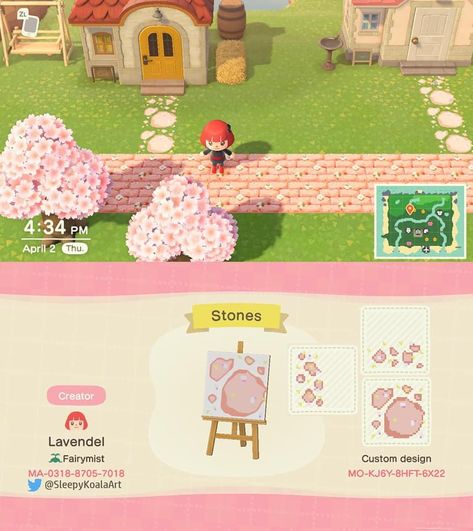 Acnh Pink Path Codes, Pink Stone Animal Crossing, Acnh Pink Road Path, Acnh Pink Flag Design, Acnh Pink Stone Path, Acnh Pink Path Designs, Acnh Pink Wood Path, Acnh Pink Codes, Pink Aesthetic Acnh Codes