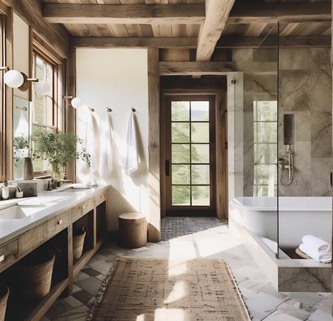 Spanish House, Bloxburg House Ideas, Dream Bathroom, House Bathroom, Bloxburg House, Beautiful Bathrooms, Barn House, Ranch House, House Inspo