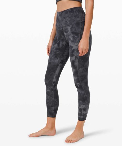 Lululemon Align High Rise Pant with Pockets 25" - Diamond Dye Pitch Grey Graphite Grey - lulu fanatics 23 Bday, Lululemon Align Pant, Feeling Nothing, Lightweight Pants, Yoga Pants Women, Low Impact Workout, Lululemon Align, Active Wear Pants, High Rise Pants