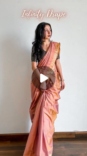 Silk Saree Styles Wedding, Pooja Saree Look, Draping Styles Saree, Silk Saree Drape Styles, Pethani Saree New Design, Silk Saree With Belt Style, Saree And Jewellery Combination, Silk Saree Draping Ideas, Belt Saree Style