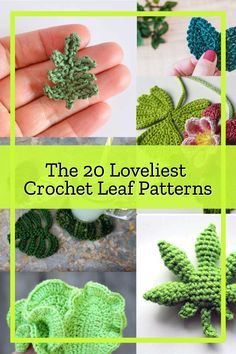 Crochet Leaf Free Pattern, Crochet Leaf, Crochet Garden, Crochet Leaf Patterns, Crochet Flowers Free Pattern, Crochet Easy, Leaf Patterns, Crochet Motif Patterns, Crochet Plant