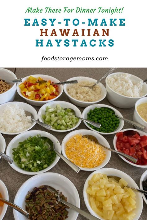 Chicken Haystacks, Hawaiian Haystacks Sauce, Hawaiian Haystack Recipe, Hawaiian Haystacks, Chicken With Gravy, Haystacks Recipe, Crispy Noodles, Rice Chicken, Eat Pretty