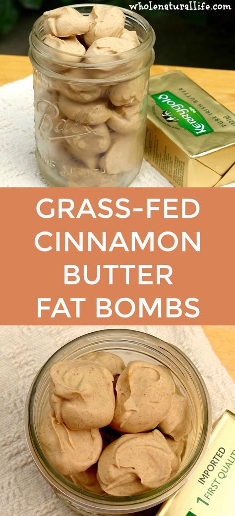 Easy fat bombs recipe | Cinnamon fat bombs | Grass-fed butter fat bombs | Healthy fat bombs Pancakes Low Carb, Postre Keto, Fat Bomb, Cinnamon Butter, Fat Bomb Recipe, Low Carb Diets, Keto Fat, Keto Foods, Grass Fed Butter