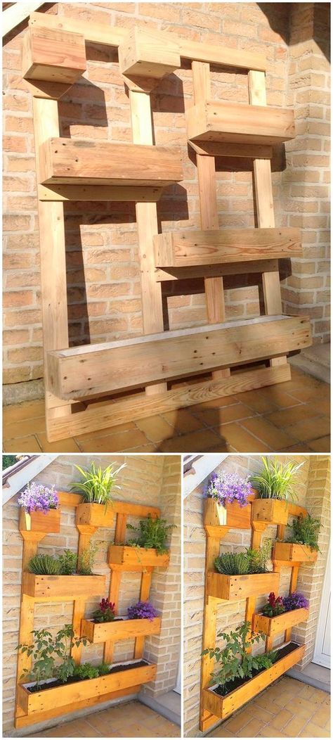 Latest Absolutely Free single pallet projects Tips Should you be anything just like I am, a person's social mass media for are actually overloaded lately with hyperlinks to be able to “fixer upper” mod... #Absolutely #Free #Latest Terrace Diy, Ideas With Pallets, Pallet Craft, Diy Wood Pallet Projects, Pallet Projects Easy, Diy Furniture Ideas, Planting Pots, Wood Projects For Beginners, Vertical Planter