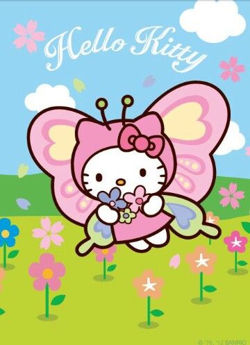 Hello Kitty Cute Hello Kitty Poster, Hello Kitty Butterfly, Butterfly Hello Kitty, Hello Kitty’s Friends, Hello Kitty Flowers, Hello Kitty And Friends, Fairy Hello Kitty, Hello Kitty And Friends Prints, Cartoon Butterfly