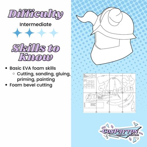 Eva Foam Mask Pattern, Eva Foam Patterns, Eva Foam Cosplay, Helmet Pattern, Foam Cosplay, Delicious In Dungeon, Dungeon Meshi, Loud And Clear, Fun Patterns