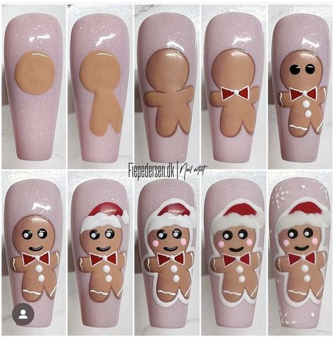 Christmas Nail Step By Step, Xmas Nail Art Designs, Step By Step Nail Art Christmas, Christmas Nail Art Tutorial Step By Step, Quilt Nail Art, Step By Step Christmas Nail Art, Step By Step Christmas Nails, Christmas Nail Art Step By Step, Nail Art Steps