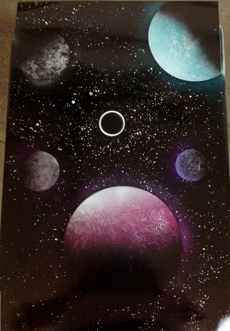 Spray paint art Spray Paint Galaxy, Paint Galaxy, Paint Space, Space Painting, Spray Paint Art, Paint Art, Canvas Art Painting, Outer Space, Spray Paint