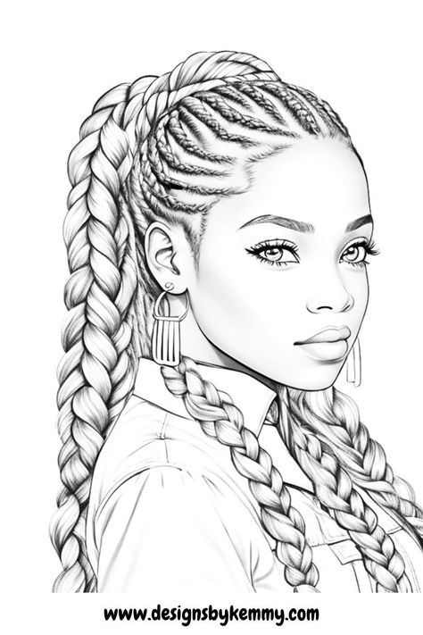 Unleash your creativity! Click the link above for amazing coloring pages and start coloring now! 😃🤪😺 Coloring Pictures Of People, How To Draw African American Hair, African Girl Drawing, Magic Coloring Pages, Fashion Coloring Pages, Girl Coloring Pages, Girls Coloring Pages, Superhero Coloring Pages, People Coloring Pages