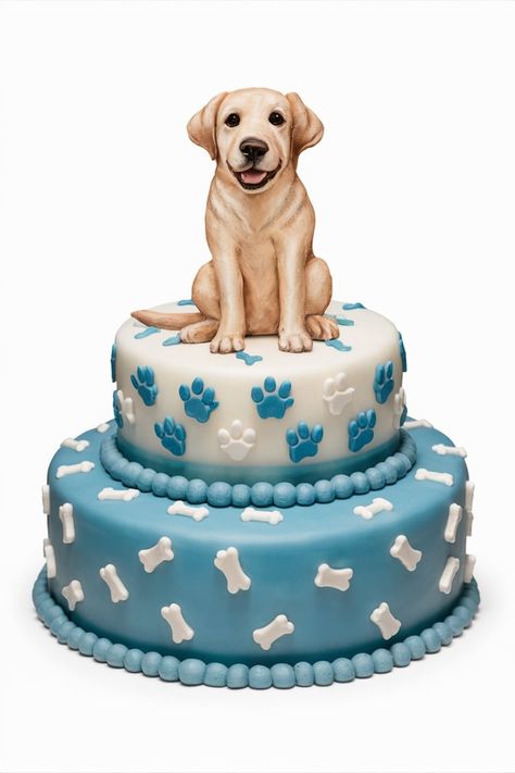 Labrador Retriever Cakes to Make Their Day Special Lab Cake, Puppy Cakes, Cakes To Make, Puppy Cake, Dog Birthday Cake, Really Cute Puppies, Dog Cakes, Dog Cake, Yellow Lab