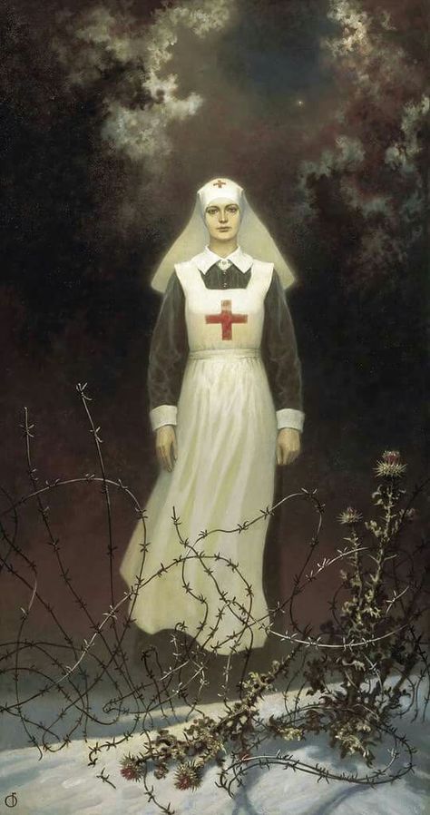 ~ Boris Olshansky (b. 1956), Russian Requiem, 2000 Pixel Reference, Meaningful Paintings, George Mackay, Nurse Aesthetic, Nurse Art, Art 2023, Florence Nightingale, Vintage Nurse, Psy Art