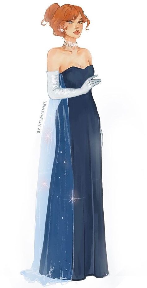 Princess Fanart Oc, Anastasia Disney Dress, Anastasia Inspired Prom Dress, Barbie Movies Inspired Outfits, Anastasia Inspired Dress, Princess Dress Design Drawing, Princess Anastasia Dress, Anastasia Movie Aesthetic, Disney Princess Oc