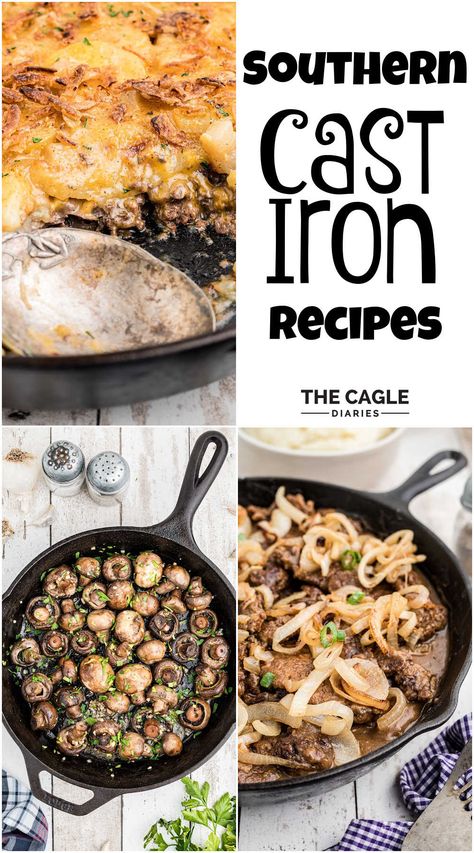 Old Fashioned Cooking, Cast Iron Skillet Cooking, Classic Southern Recipes, Southern Dinner, Southern Breakfast, Iron Recipes, Skillet Cooking, Classic Recipes, Cast Iron Recipes