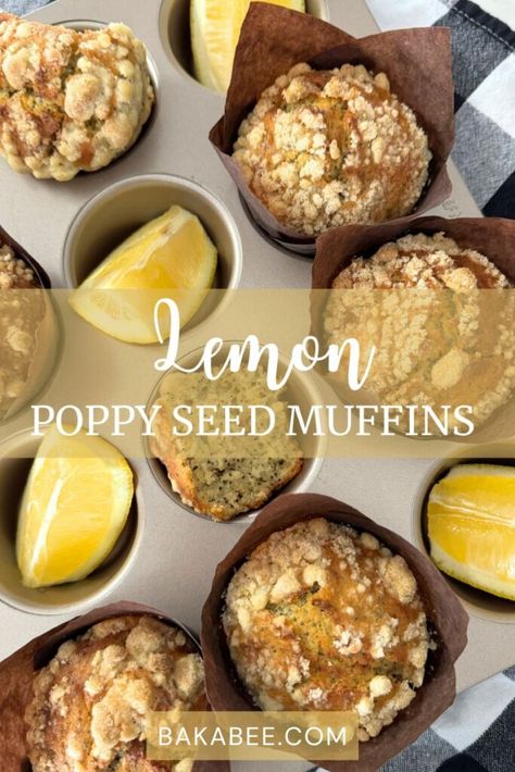 Discover the secret to moist lemon poppy seed muffins with a perfect dome and a crumbly streusel topping! This easy recipe will guide you step-by-step to baking light, fluffy, and flavourful muffins with a bakery-style finish. Perfect for breakfast, brunch, or a sweet treat! | #MoistMuffins #StreuselTopping #BrunchIdeas #MuffinsRecipe #LemonDessert Poppy Seed Muffins Recipe, Lemon Poppy Seed Muffins Recipe, Muffins With Streusel Topping, Greek Yogurt Muffins, Lemon Poppy Seed Muffins, Seed Muffins, Moist Muffins, Bakery Style Muffins, Poppy Seed Muffins