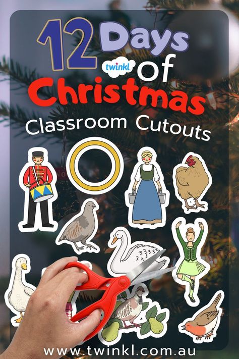 Our 12 Days of Christmas Illustration Cutouts feature key images for this topic. Bright and eye-catching, they're great for use in general display or as classroom enhancements, as well as for prompting discussions on Christmas. 12 Days Of Christmas Classroom, Christmas Themed Classroom, 12 Days Of Christmas Illustration, Key Images, Classroom Display, Display Photos, Themed Classroom, Christmas Activities For Kids, Twelve Days Of Christmas