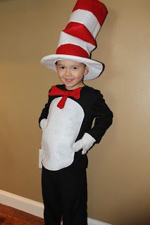 Life is Good: Cat in the Hat Costume Tutorial Hat Costume Ideas, Dr Seuss Diy Costumes, Dr. Seuss Costumes, Cat In The Hat Costume, Diy Costumes For Boys, Dr. Seuss, Book Character Costumes, Book Week Costume, Kids Costumes Boys