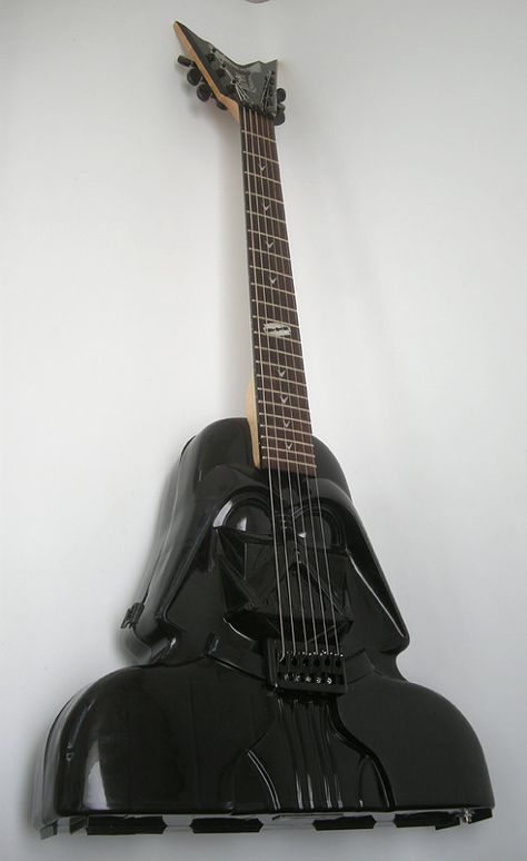 Darth Vader Guitar, Star Wars Guitar, Bass Design, Acoustic Guitar Case, Play That Funky Music, Star Wars Droids, Unique Guitars, Cool Electric Guitars, Box Guitar