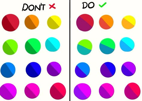 What To Shade Colors With, How To Shade Colors Digital, Colour Theory Digital Art, Colors To Shade With, Art Ideas Digital Inspiration, Dynamic Half Body Poses, Color Theory Tutorial, Color Theory Tips, Shading With Complementary Colors