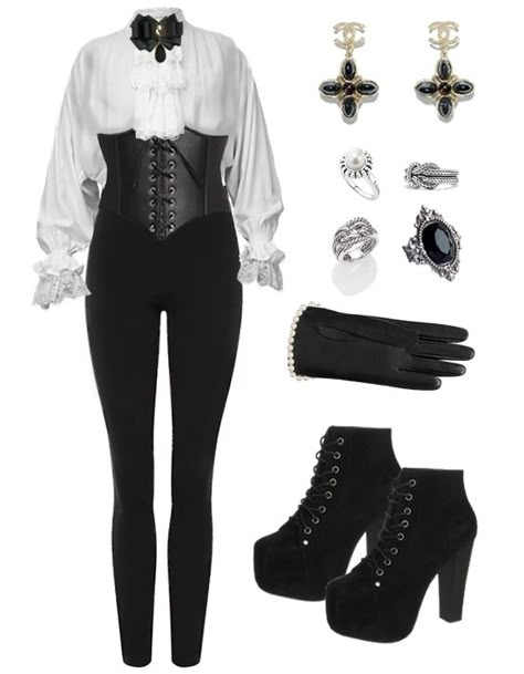 Casinocore Outfit, Vampire Fashion, Vampire Clothes, Villain Outfits, Old Fashion Dresses, Estilo Punk, Goth Outfits, Alternative Outfits, Fantasy Clothing