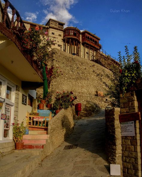 PAKISTAN, Awesome beauty wonderful view and beauty of Baltit fort, Karimabad town, Hunza valley, Gilgit Baltistan, Pakistan Pakistan Village Photography, Hunza Aesthetic, Gilgit Baltistan Beauty, Pakistan Aesthetic, Baltit Fort, Mind Dump, Pakistan Pictures, Pakistani Aesthetic, Journal Prints