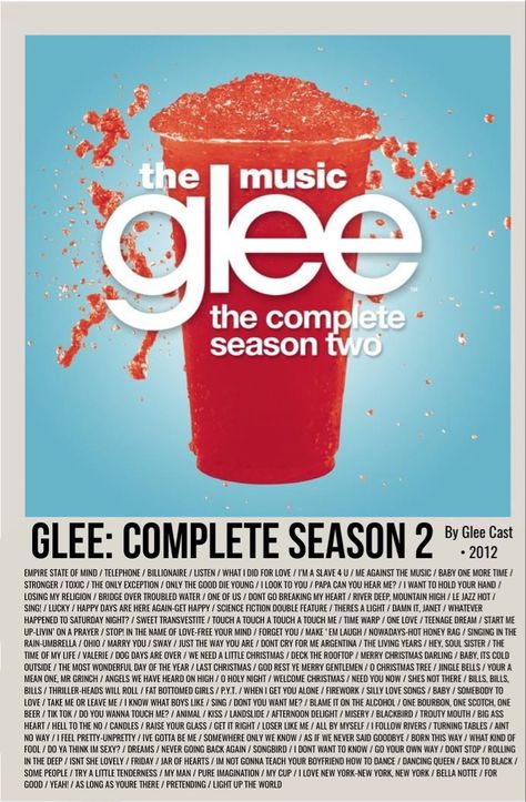 minimal polaroid album poster for complete season 2 by glee Glee Poster, Glee Season 4, Polaroid Album, Indie Movie Posters, Album Posters, Hopelessly Devoted, Polaroid Posters, Bridge Over Troubled Water, Losing My Religion