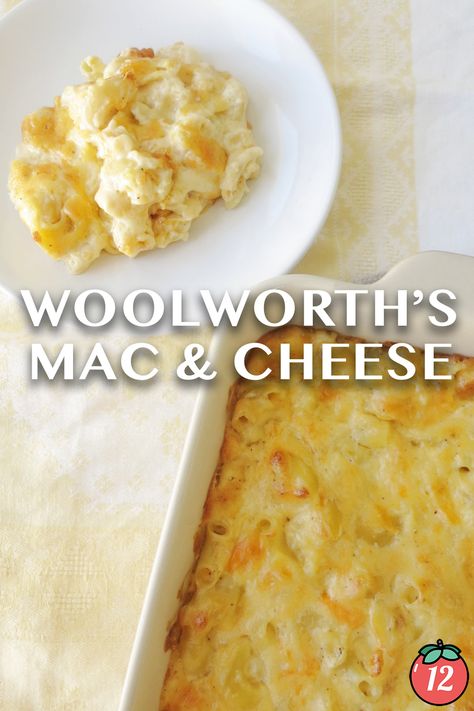 Woolworth’s Lunch Counter Mac & Cheese | 12 Tomatoes Cafeteria Mac And Cheese, Woolworths Recipes, Rice Pizza, School Cafeteria Food, Backyard Bbq Party, Cafeteria Food, 12 Tomatoes Recipes, Pasta Rice, Copycat Restaurant Recipes