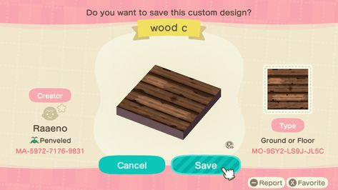 Animal Crossing Wooden Floor, Animal Crossing Wood Floor Code, Acnh Dark Wood Plank Code, Animal Crossing Dock Code, Acnh Dock Design Code, Animal Crossing Leaf, Acnh Path, Acnh Paths, Wooden Path