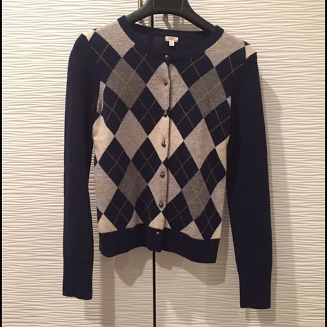 Argyle Style! Nwot Fitted Preppy Winter Sweater, Preppy Winter Workwear Cardigan, Preppy Fall Cardigan For Workwear, Preppy Fall Cardigan For Work, Fall Preppy Workwear Cardigan, Argyle Sweater Outfit, Argyle Sweater, Sweater Outfits, Sweaters & Cardigans