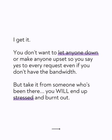 Take it from someone who's been there... Saying yes to every little thing... every request from a client, every course that you think you need, every meeting or event or get-together... will stress you the eff out and you'll be left feeling upset with everyone and everything around you. 😩 Like I said... been there, done that, got the t-shirt. 👚 As a recovering perfectionist who always wants to do the right thing AND make everyone else happy, even if it doesn't serve me well, I've worked h... Recovering Perfectionist, Been There Done That, Do The Right Thing, Saying Yes, Energy Quotes, I Said, Everyone Else, I Got This, You Think