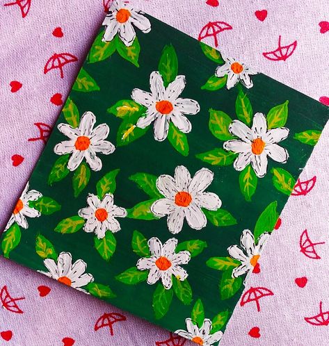 Painting Green Aesthetic, Let Us Live Like Flowers, Paintings Nature, Quotes Flower, Mini Watercolor, Green Painting, Diy Canvas Wall Art, Dark Green Background, Easy Canvas