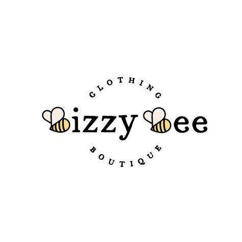 Custom logo for Bizzy Bee — Design Hart Studio - Business branding packages - Modern minimalist logo design - Bee clothing boutique brand Bee Logo Ideas, Stylish Logo Design, Bee Clothing, Logo Bee, Bee Logo, Boutique Names, Bee Creative, Stylish Logo, Stylish Kids Outfits