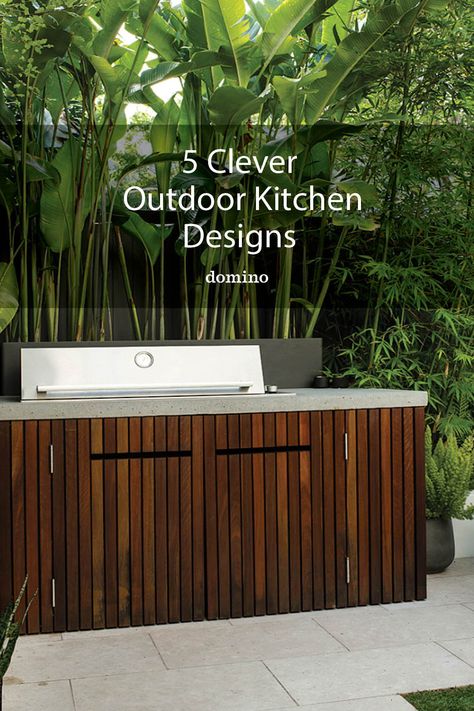 Tiled Outdoor Kitchen, Kitchen Ideas Australia, Modern Outdoor Grills, Bbq Shack, Outdoor Kitchen Cabinet, Landscaping Water Feature, Bbq Areas, Small Bbq, Pool Pergola