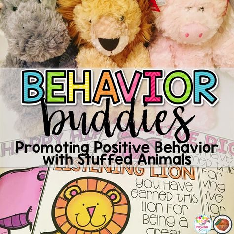 Behavior Buddies! Using Stuffed Animals as a Classroom Management Strategy! Behavior Buddies Stuffed Animals, Respectful Rhino Classroom, Responsive Classroom Behavior Management, Respectful Rhino, Behavior Buddies, Classroom Kindness, Year Checklist, Positive Behavior Management, Classroom Management Elementary