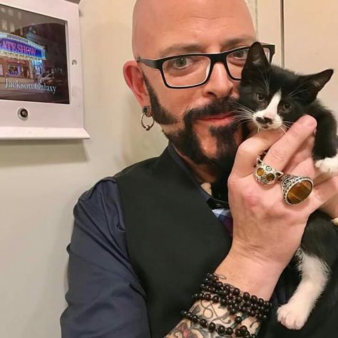 Jackson Galaxy My cat from hell Jackson Galaxy, Cat Care Tips, Pet Insurance, Tuxedo Cat, Old Dogs, Health Articles, Cat Care, Pet Health, My Cat