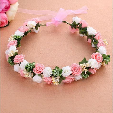 Rose Tiara, Săpunuri Handmade, Rose Flower Crown, Crown For Women, Wreath Flower, Flower Crown Headband, Kids Head, Floral Garland, Crown Headband