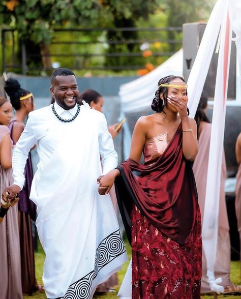 Ugandan Traditional Wedding Dresses, Imishanana Rwanda, Ugandan Traditional Wear Women, Burundian Traditional Wear, Ugandan Traditional Wedding, Burundian Wedding, Rwandese Wedding, Cultural Wear, African Bridal Dress