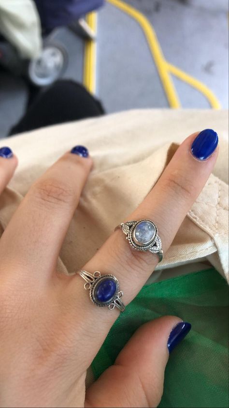 Blue Rings Aesthetic, Rings Aesthetic, Jewelry Accessories Ideas, Dope Jewelry, Jewelry Lookbook, Dream Jewelry, Jewelry Business, Jewelry Inspo, Blue Rings