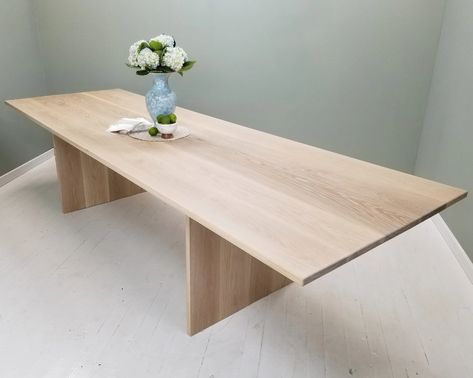 Painted oak table