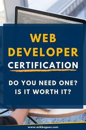 If you want to start a career as a front end or backend web developer, do you need a web development certification? Find out whether it's worth it and how you can start a full-time career or become a freelance web developer or web designer without a certification. If you want to get your first developer job asap, build a solid portfolio while learning programming languages and tools with books and online courses. #mikkegoes #coding #webdevelopment #webdeveloper #technology #career #programming Front End Developer Portfolio, Learning Programming, Web Developer Portfolio, Website Coding, Learn Html And Css, Web Development Programming, Coding For Beginners, Coding Courses, Wordpress Development