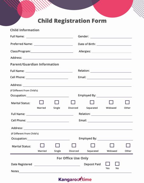 Better manage enrollment at your childcare center using a clear and concise registration form. Download our free template today! Childcare Policies And Procedures, Daycare Enrollment Forms Free, Childcare Start Up, Childcare Enrollment Forms, Preschool Registration Form, Daycare Handbook Template Free, Daycare Registration Form, At Home Daycare Setup, Daycare Forms Printable Free